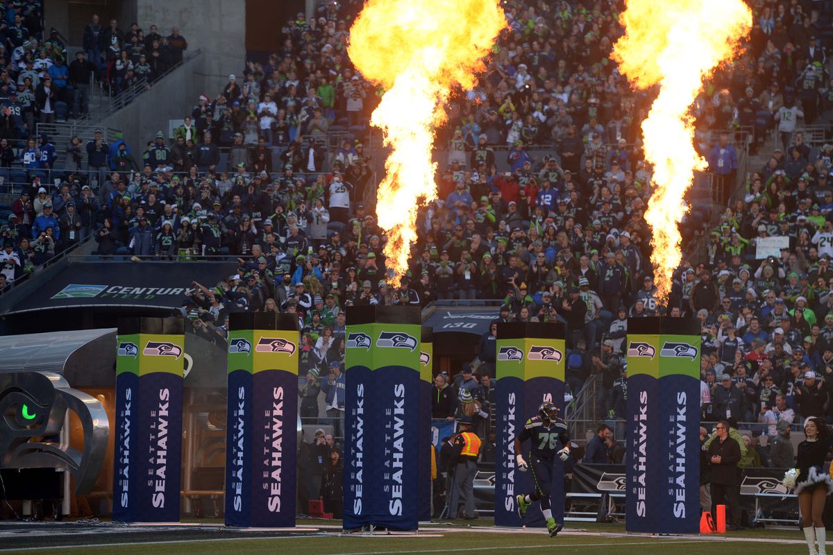The Seahawks look to fire up the crowd.