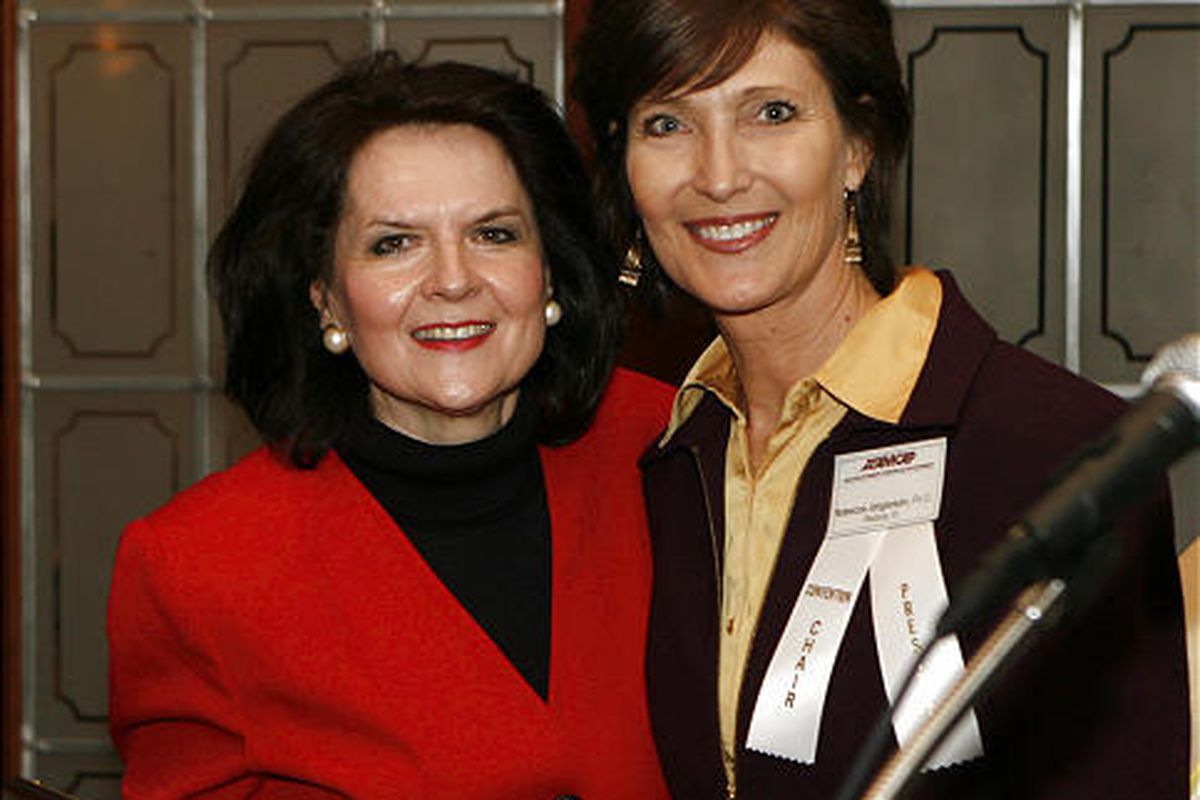 Wendy Nelson, left, and Dr. Rebecca Jorgensen. 