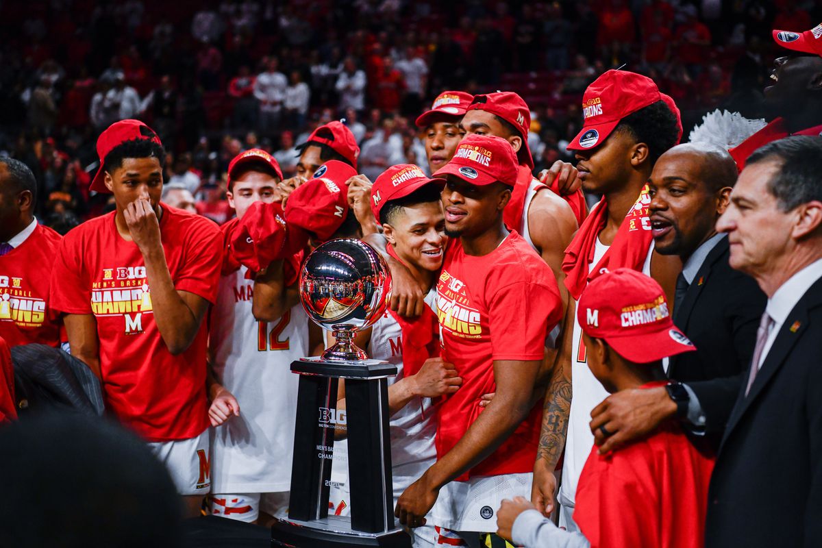 Maryland basketball big ten championship, celebration, 2020