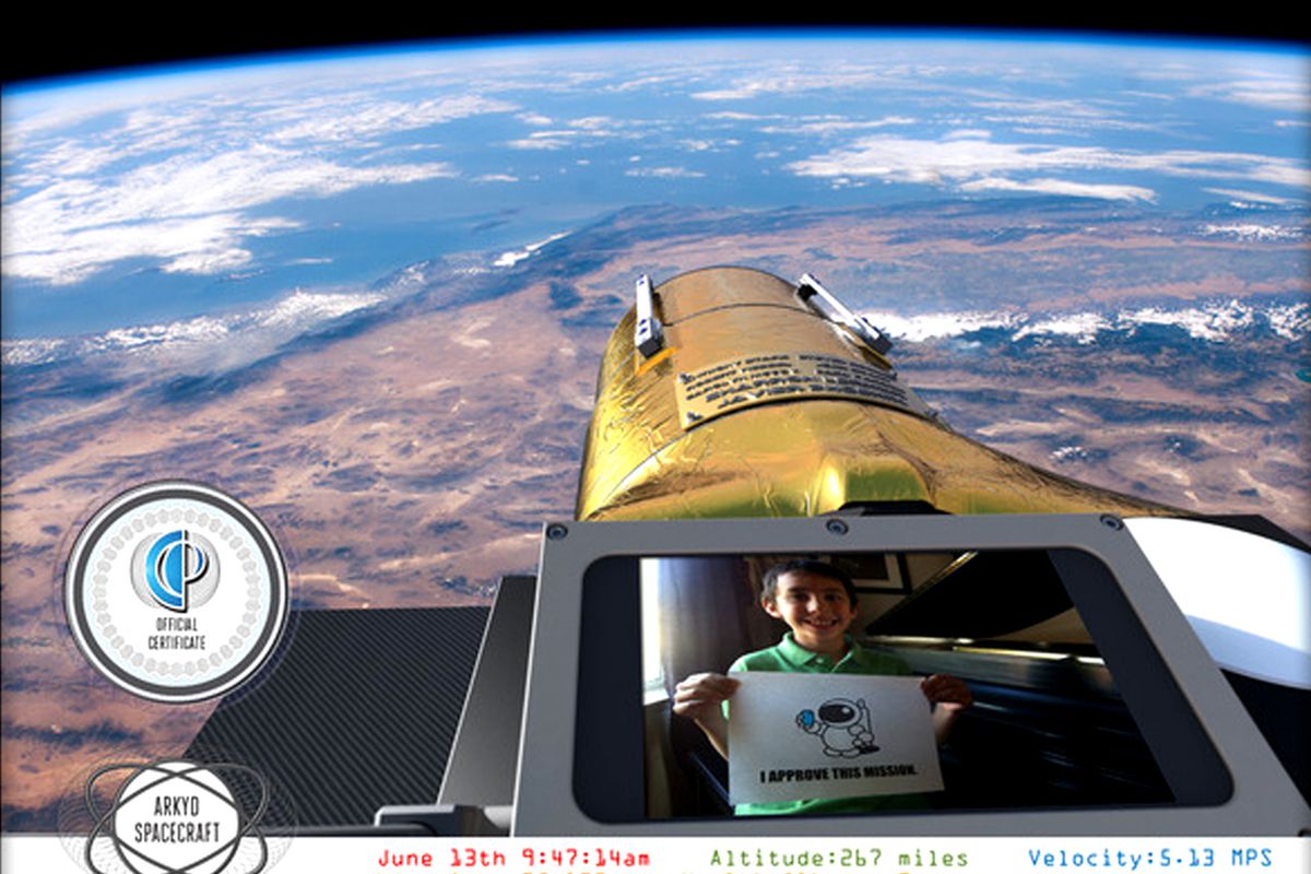 Arkyd Space Selfie