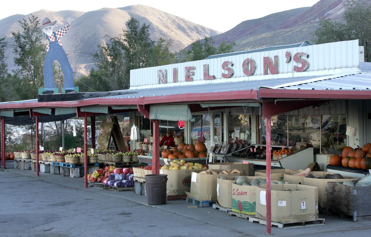 Nielson's fruit stand in Willard, Utah.