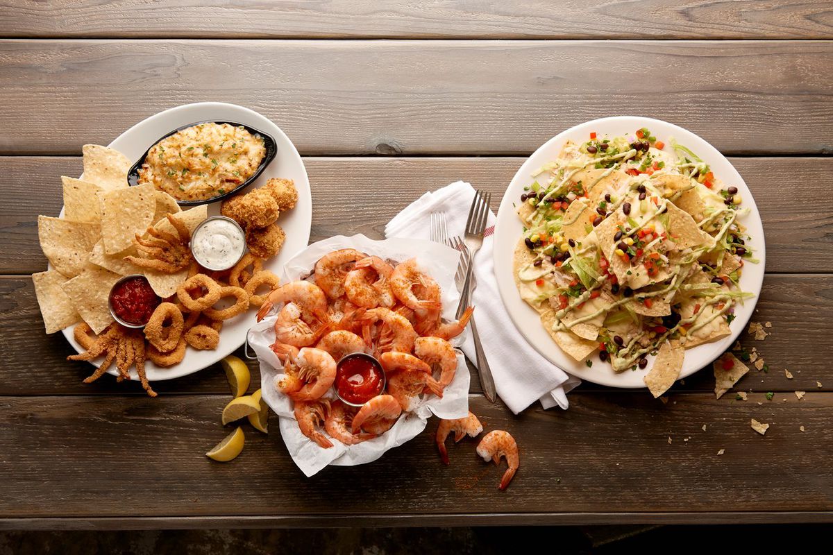 Dishes from Joe’s Crab Shack