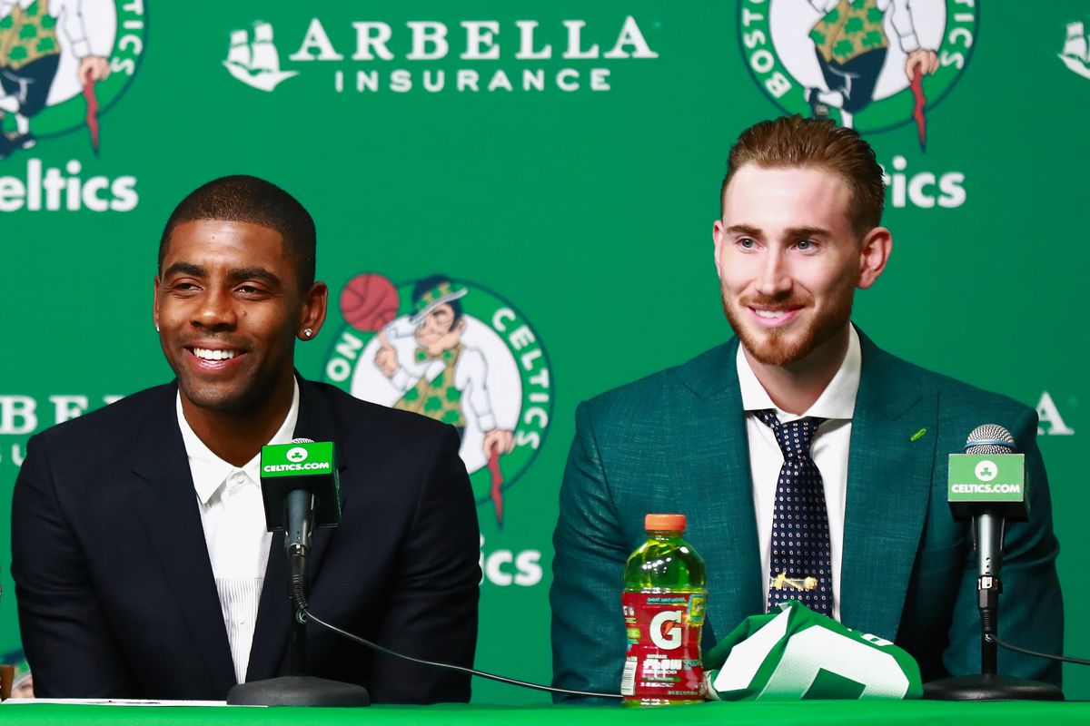 Boston Celtics Introduce Kyrie Irving and Gordon Hayward