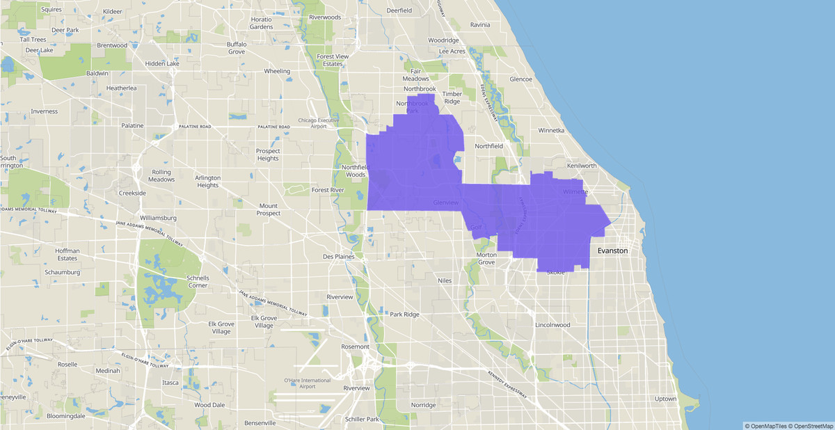 Illinois House 17th District map, 2020 election
