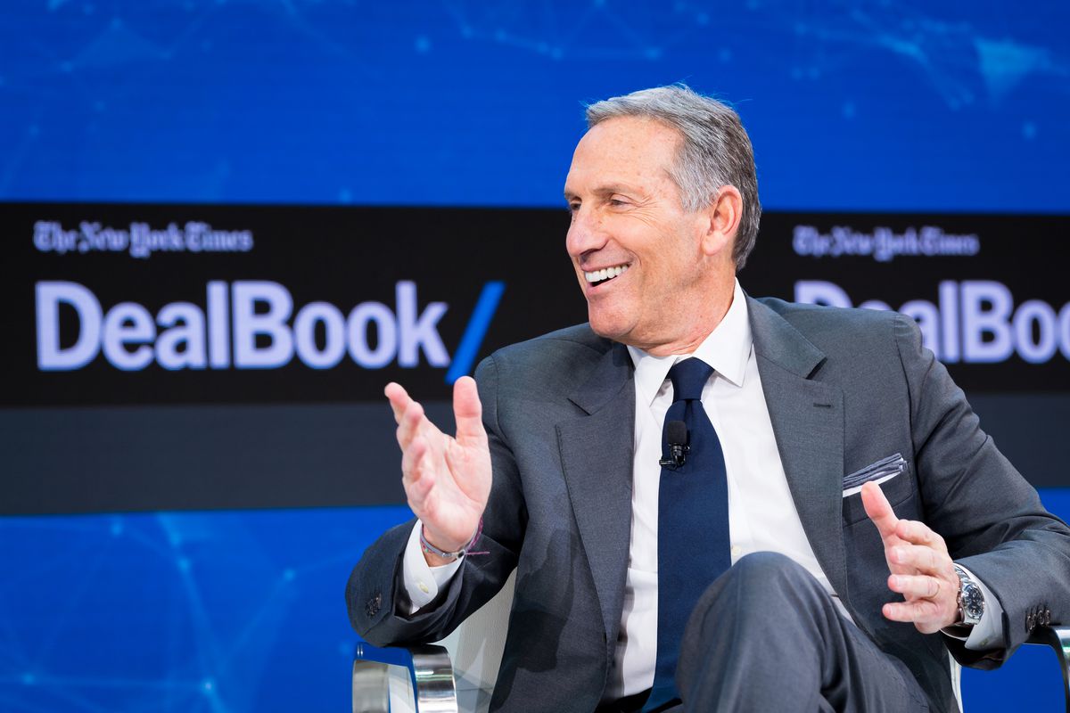 Howard Schultz at the New York Times 2017 DealBook Conference in New York City.