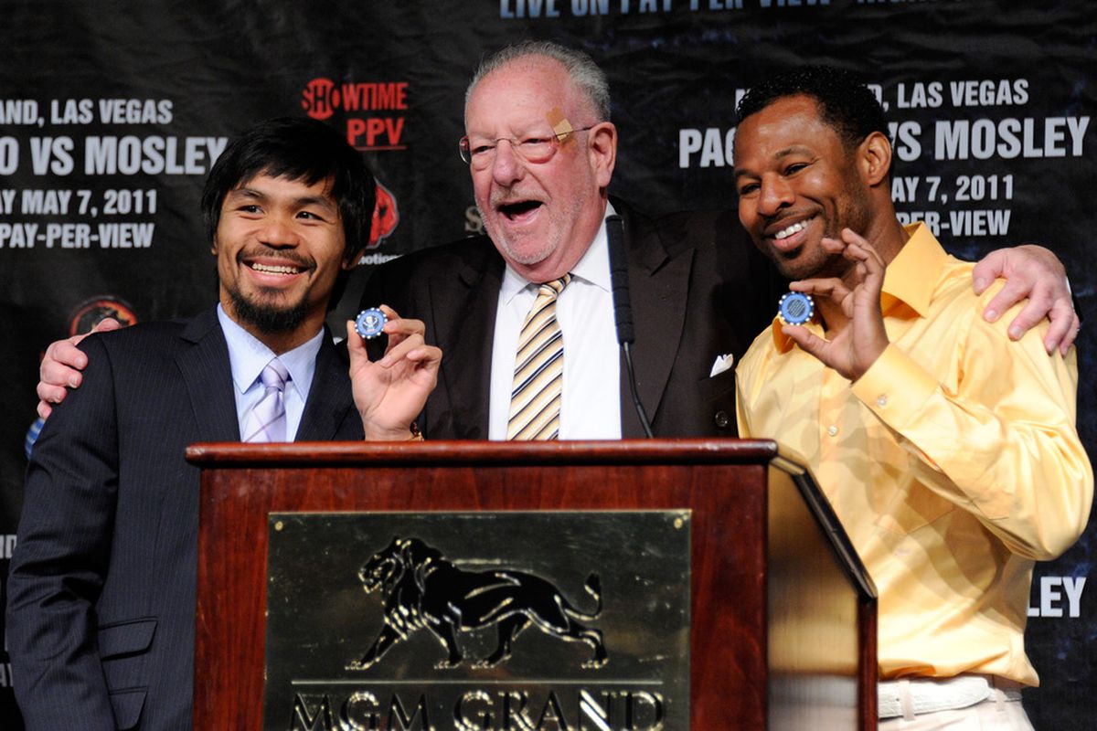 Manny Pacquiao and Shane Mosley look to continue past success on Saturday night at the MGM Grand in Las Vegas. (Photo by Ethan Miller/Getty Images)