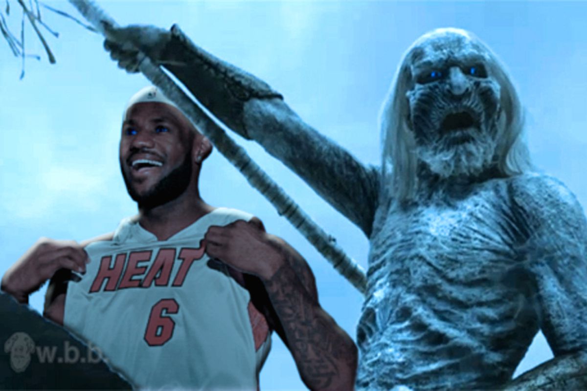 The White Walker expects LeBron to shoot 10-12 and then attack Lance Stephenson with a piece of dragonglass.