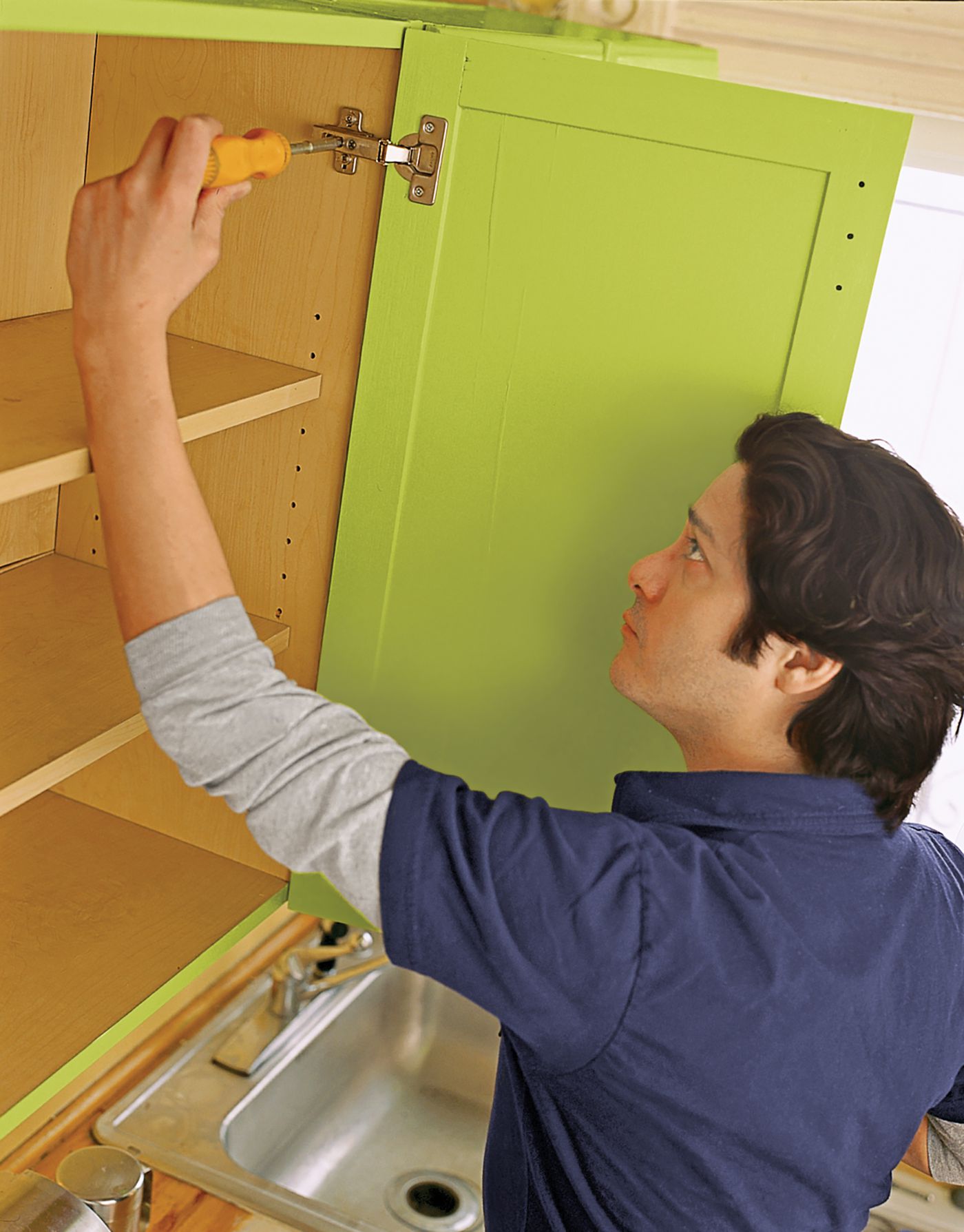 How to prep cabinet doors for painting