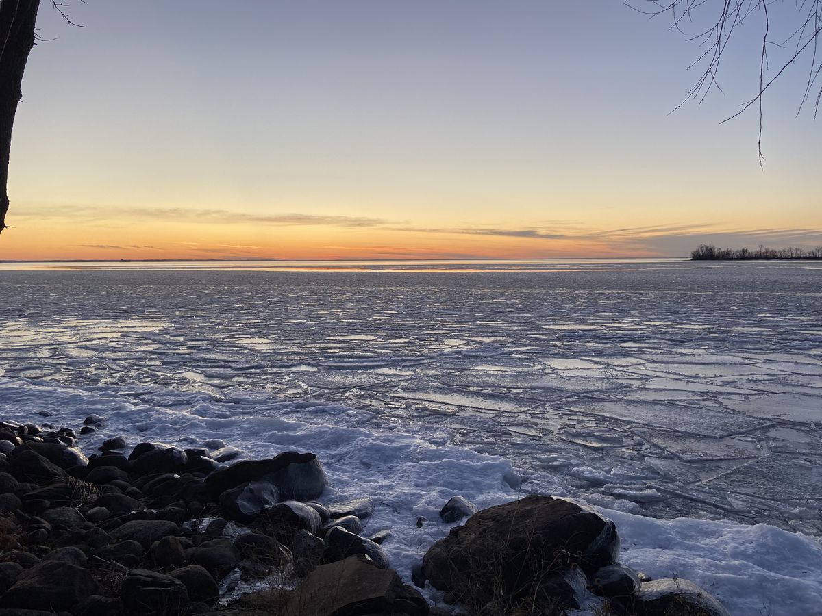 The winter look of Mille Lacs. Provided by McQuoid’s Inn