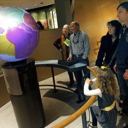Hundreds get a look at the new Utah Natural History Museum Thursday, Nov. 10, 2011.