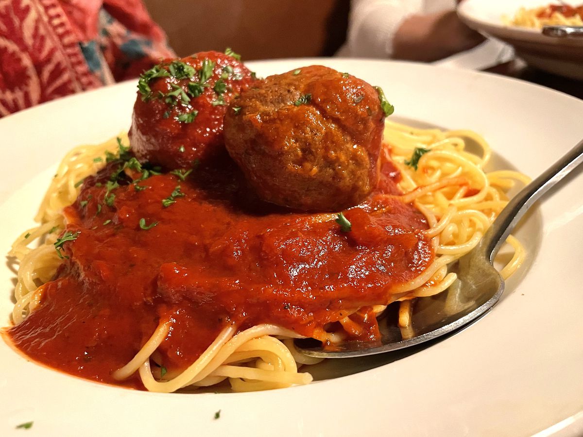 Spaghetti and meatballs at Nonna’s