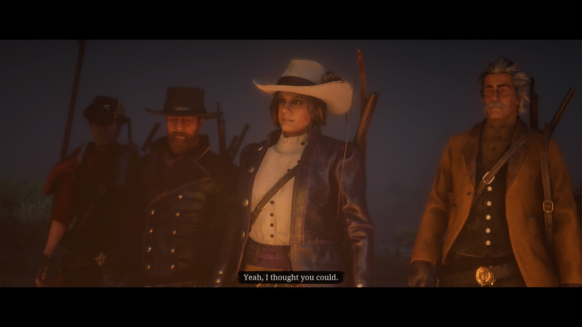 Red Dead Online - a posse of players accept a quest