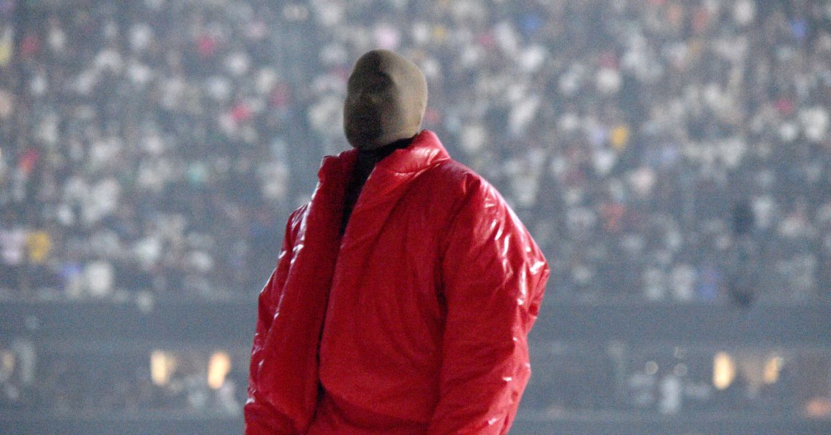 Kanye West shares pre-order link for Yeezy Gap red puffer coat - REVOLT