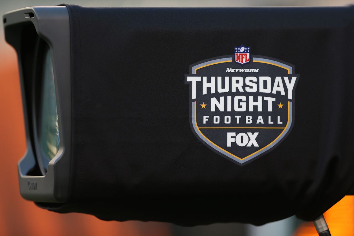A TV camera with the Thursday Night Football logo sits before the game against the Baltimore Ravens and the Cincinnati Bengals on September 13th 2018, at Paul Brown in Cincinnati, OH.