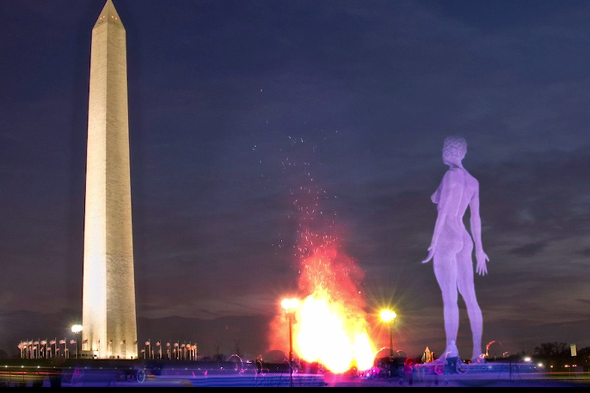 45-Foot Naked Woman Sculpture At National Mall | HYPEBEAST