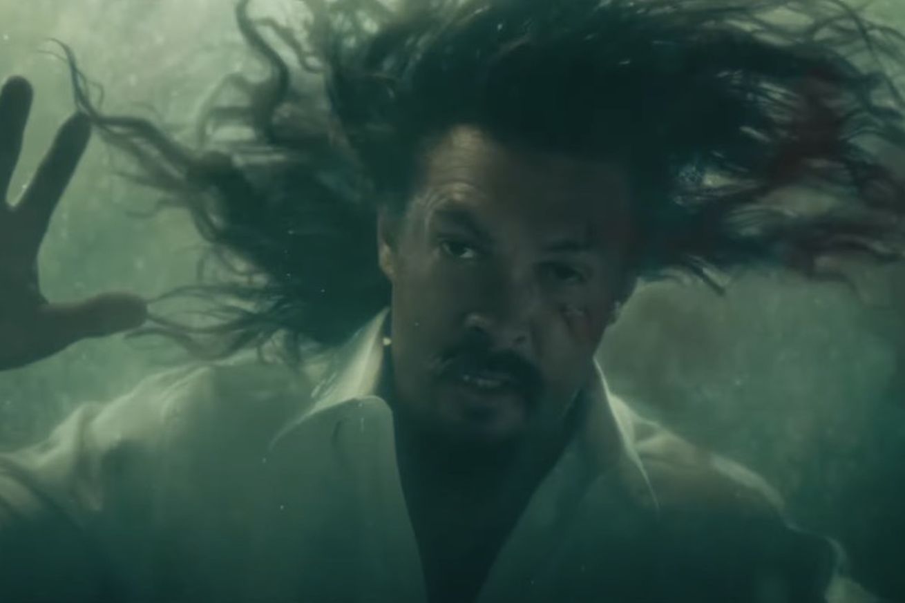 Jason Momoa’s character underwater in the Fast X trailer.