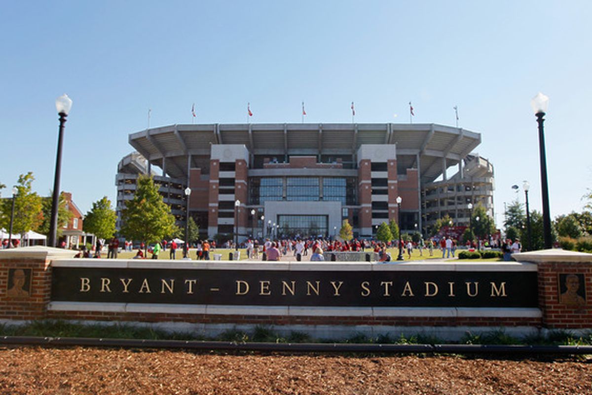 TUSCALOOSA AL - OCTOBER 02:  A general view of the North End Zone of Bryant-Denny Stadium before the Alabama Crimson Tide hosts the Florida Gators on October 2 2010 in Tuscaloosa Alabama.  (Photo by Kevin C. Cox/Getty Images)