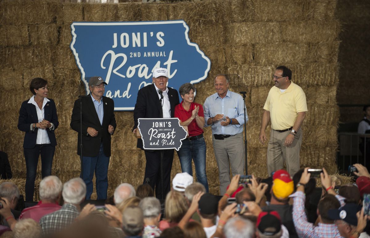 Donald Trump Attends Joni Ernst’s Annual Roast And Ride In Des Moines