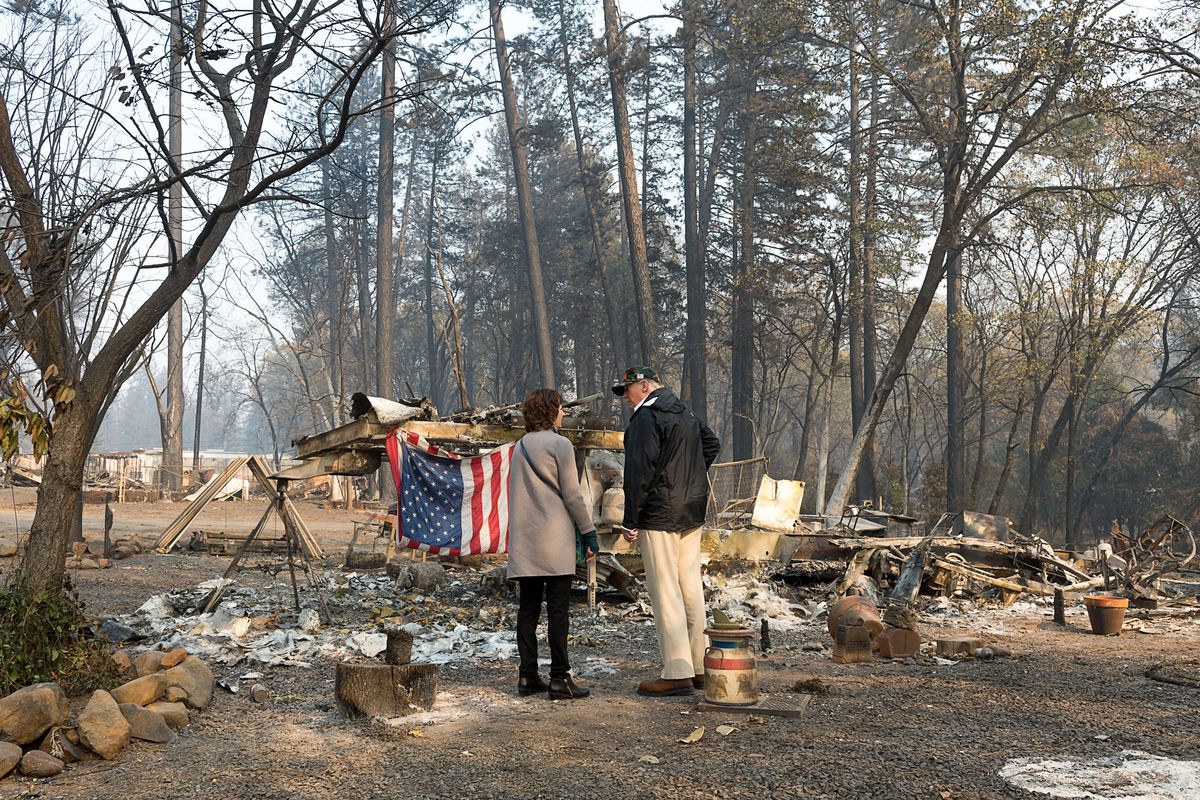 Trump Visits California Wildfires