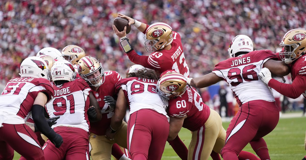 Position-by-position grades from the 49ers 38-13 victory over the Cardinals