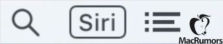 Siri OS X Menu bar (MacRumors)