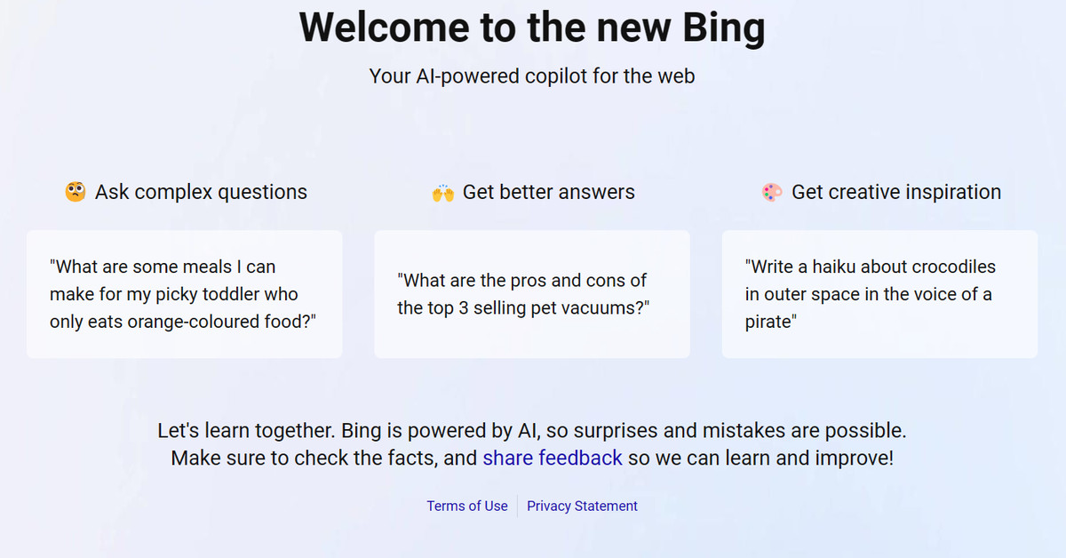 Microsoft now lets you change Bing’s chatbot personality to be more entertaining