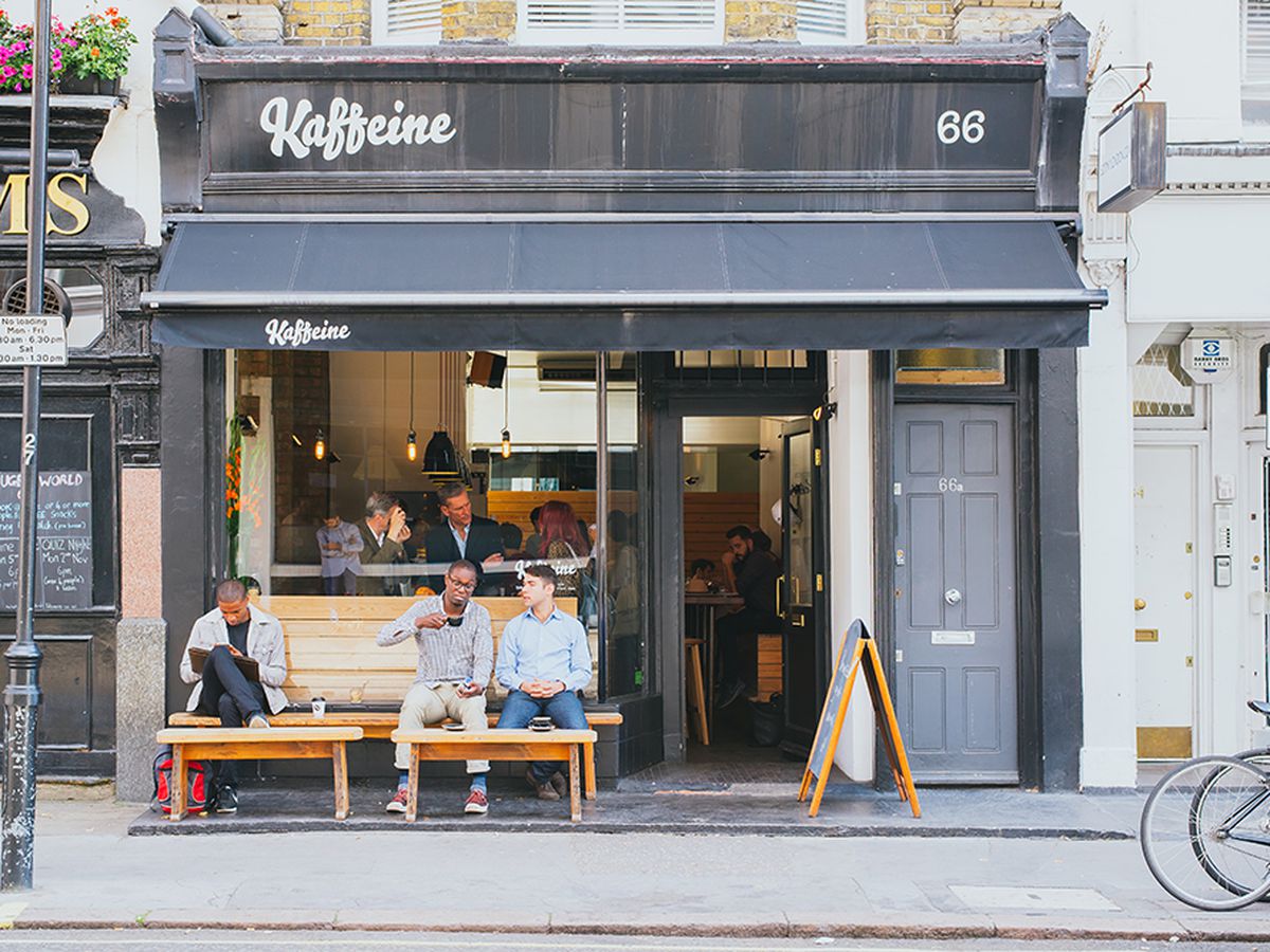 Kaffeine in Fitzrovia, one of London’s best coffee shops