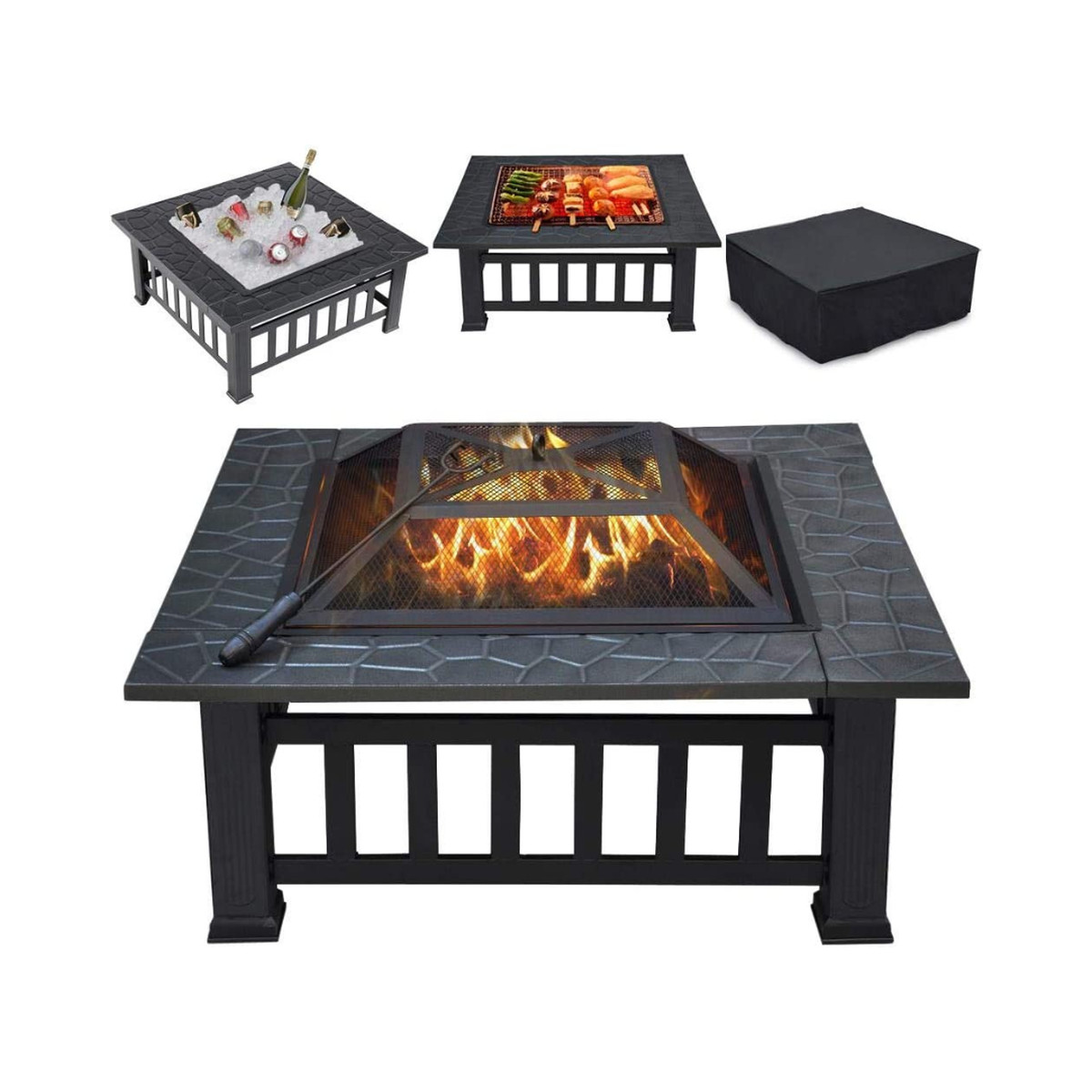 Yaheetech Fire Pit Table