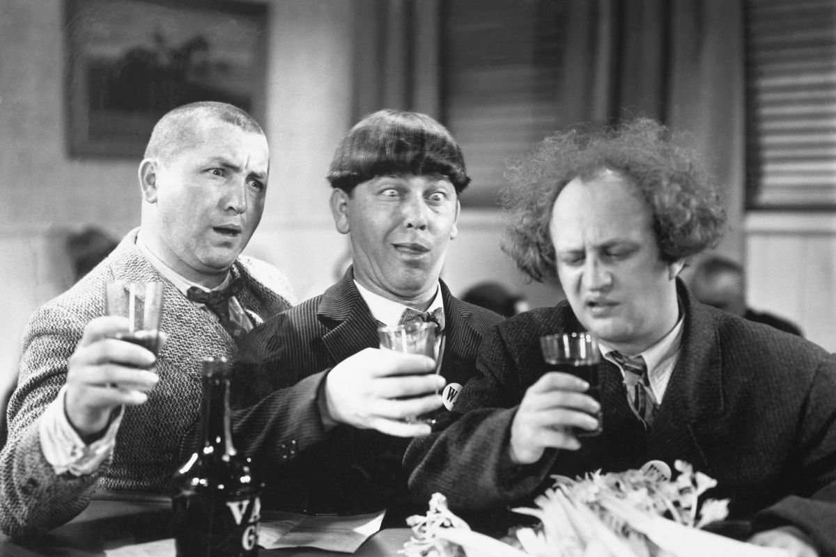 The Three Stooges with Drinks