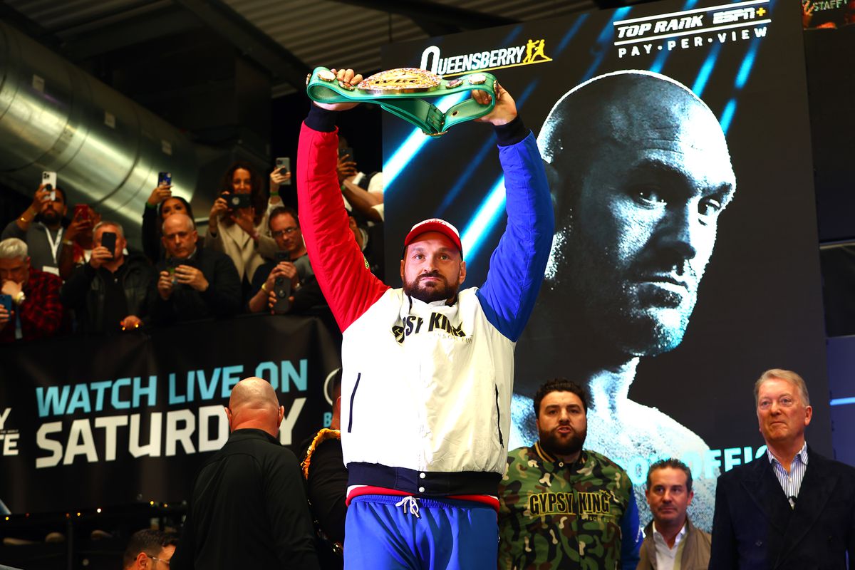 Tyson Fury is favored to knockout Dillian Whyte to retain his WBC and lineal titles