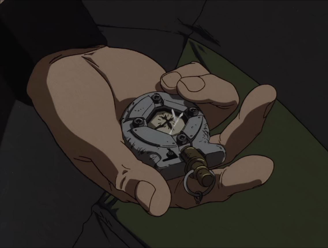 Jet holding the broken watch left to him by his ex Alisa in “Ganymede Elegy”