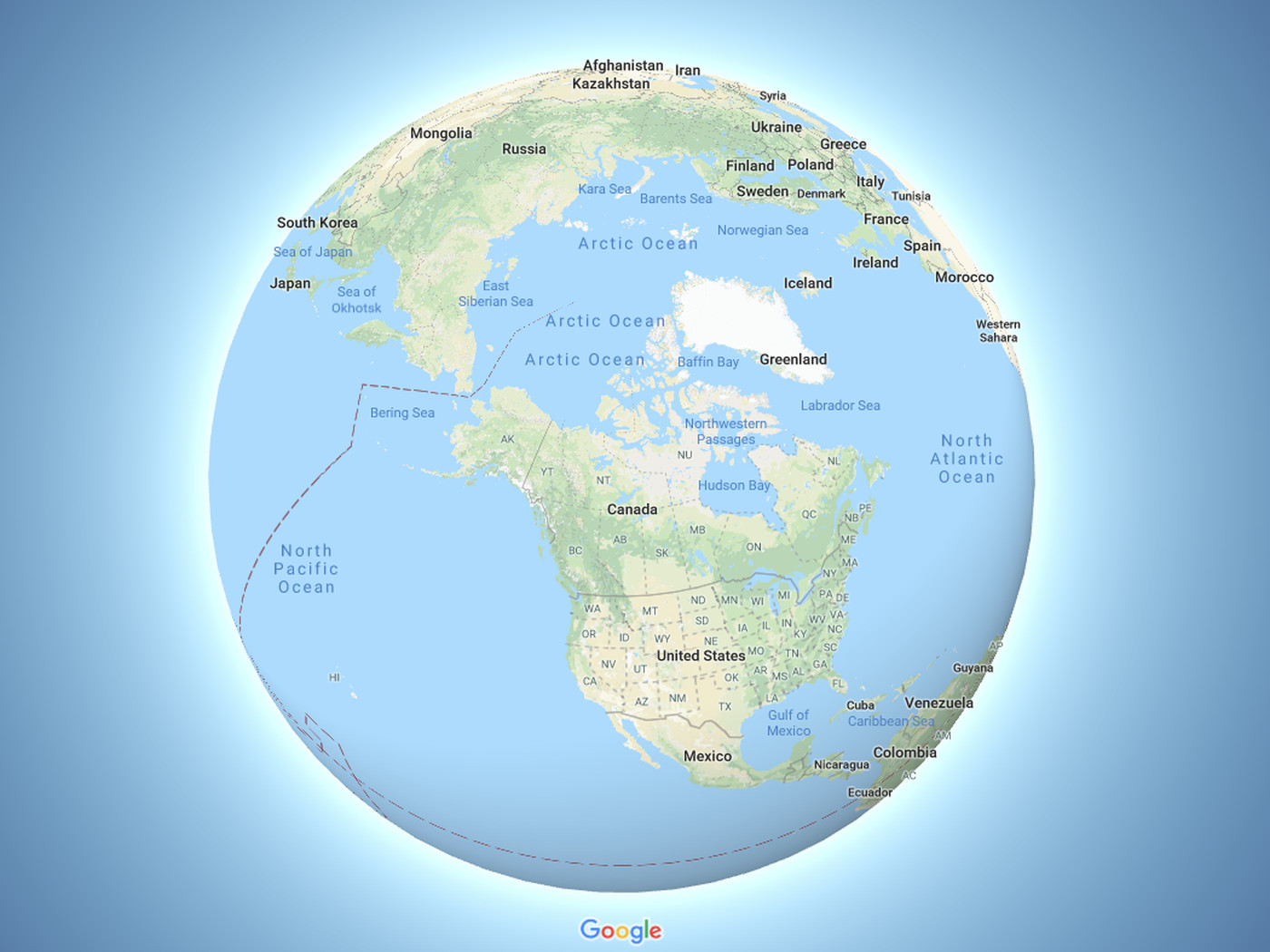 Google Maps Now Depicts The Earth As A Globe The Verge