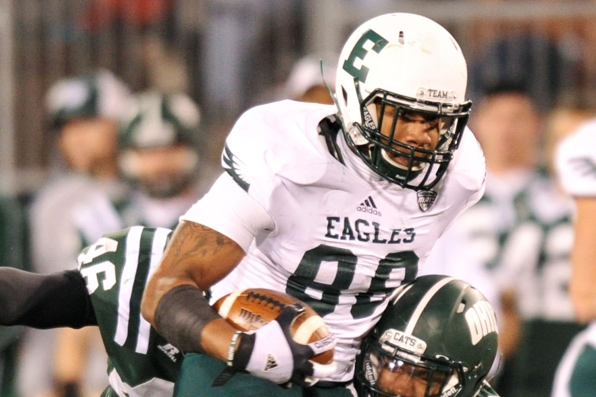Tyreese Russeel is one of three MAC athletes on the preseason watch list for the Mackey award. 