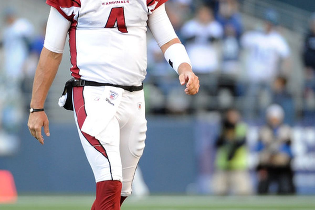 Kevin Kolb is listed as questionable for the Cardinals/Seahawks game due to lingering concussion issues. 