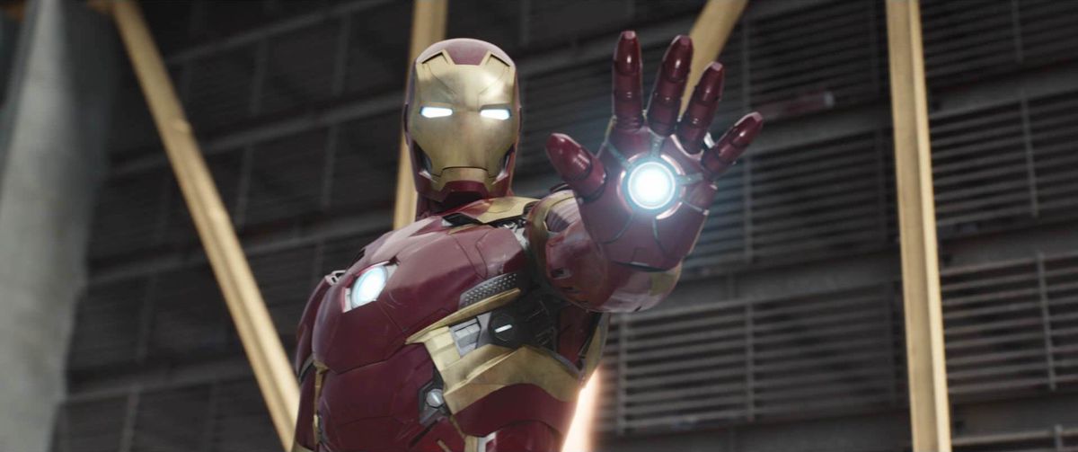 Iron Man in Captain America: Civil War. 