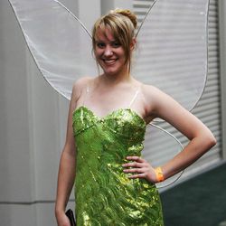Ali Arbuckle wears his Tinkerbell costume at Comic Con in Salt Lake City Thursday, Sept. 5, 2013.