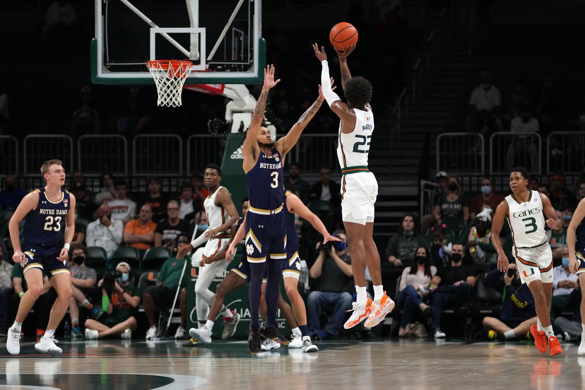 NCAA Basketball: Notre Dame at Miami-Florida