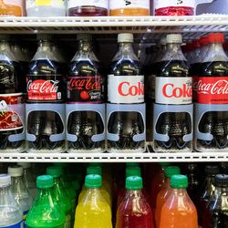 Caffeinated Coca-Cola products made it to the shelves in the Cougareat on BYU's campus for the first time in 60 years on Thursday, Sept. 21, 2017.