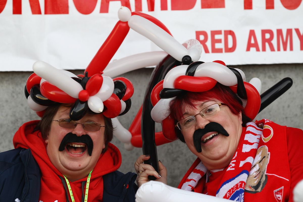 Cup fever hits Morecambe. Symptoms include hair turning into balloons and spontaneous moustache growth.