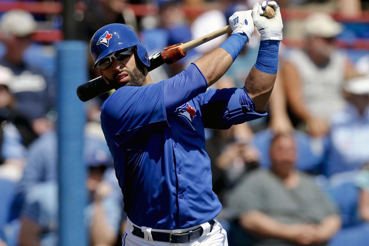 Jose Bautista from today's game. 