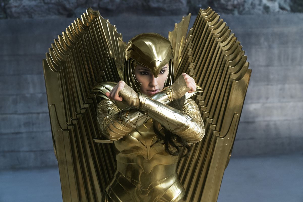 wonder woman in eagle armor from wonder woman 1984