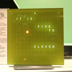<b>A+R</b>'s creative and well-designed <a href="http://www.aplusrstore.com/product/1106"target="_blank">clock</a> reimagines how we <i>tell</i> time. It's also an alarm, so you can finally retire your iPhone from the side of your bed. 