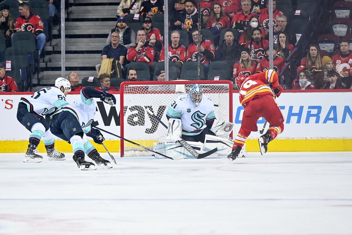 NHL: FEB 19 Kraken at Flames