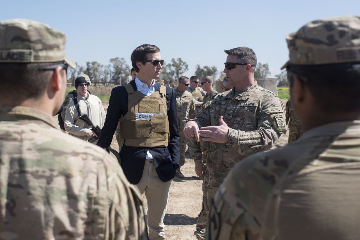 Jared Kushner meets with service members in Iraq