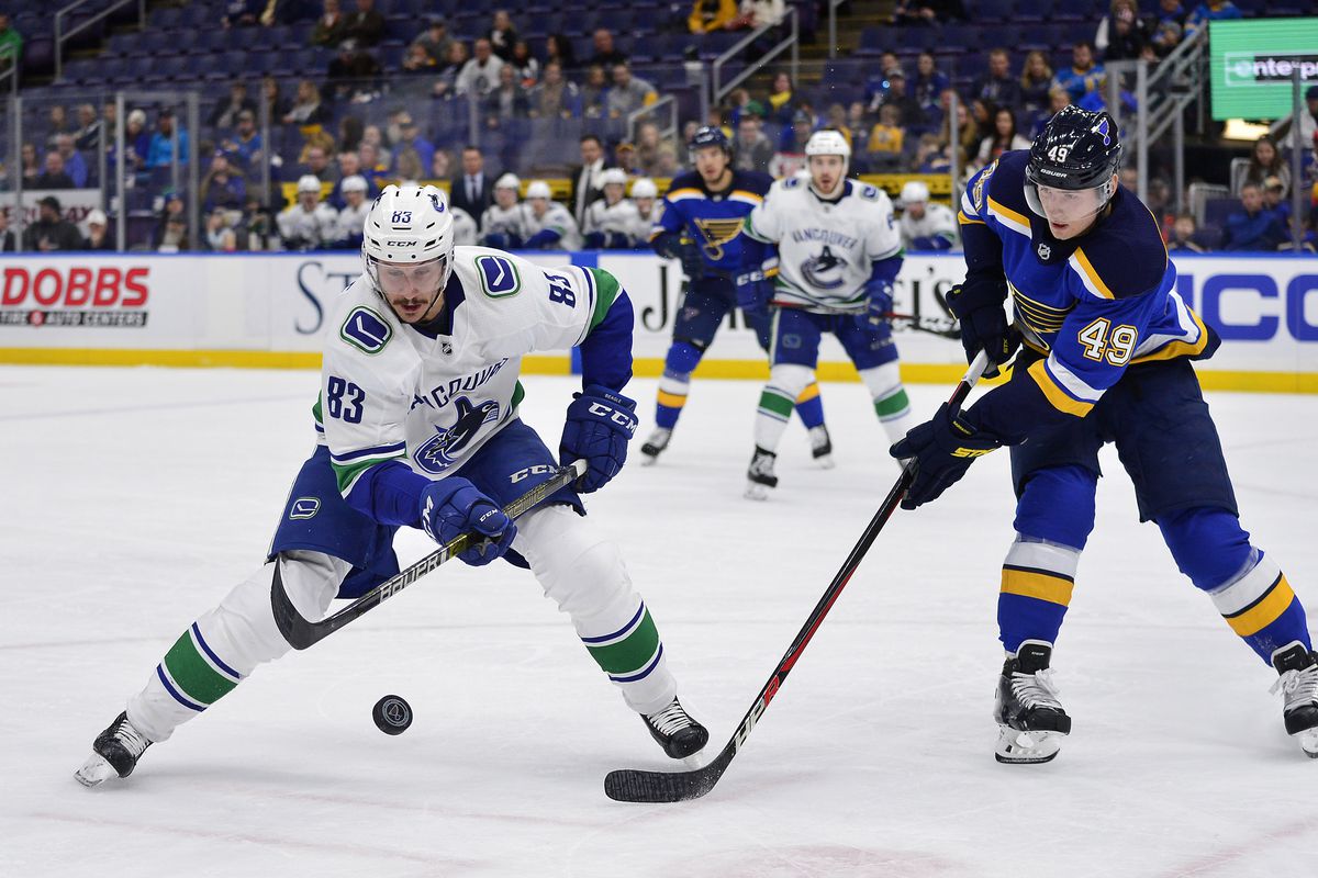 NHL: Vancouver Canucks at St. Louis Blues