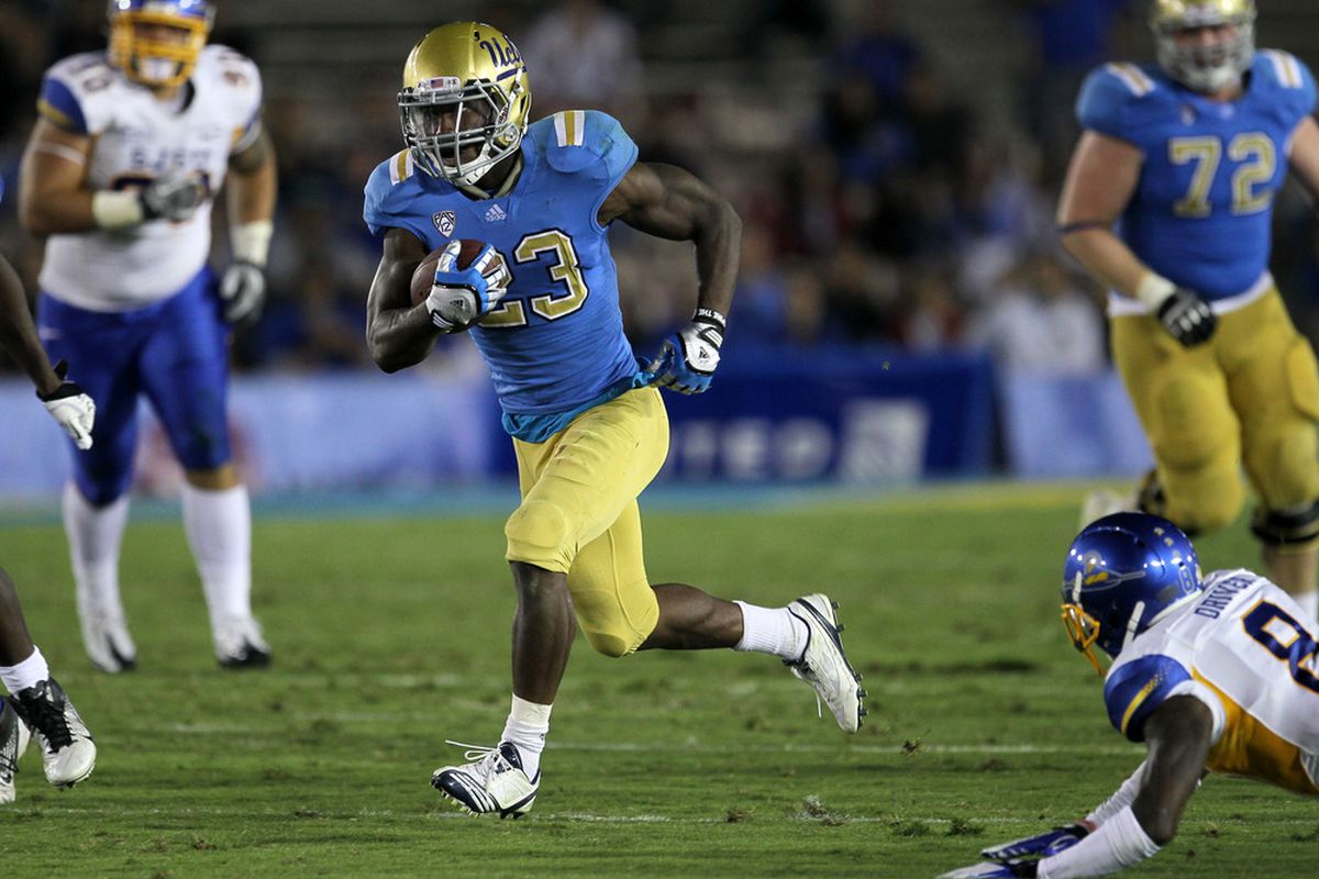 UCLA running back Johnathan Franklin ran all over the Washington State defense a year ago. 
