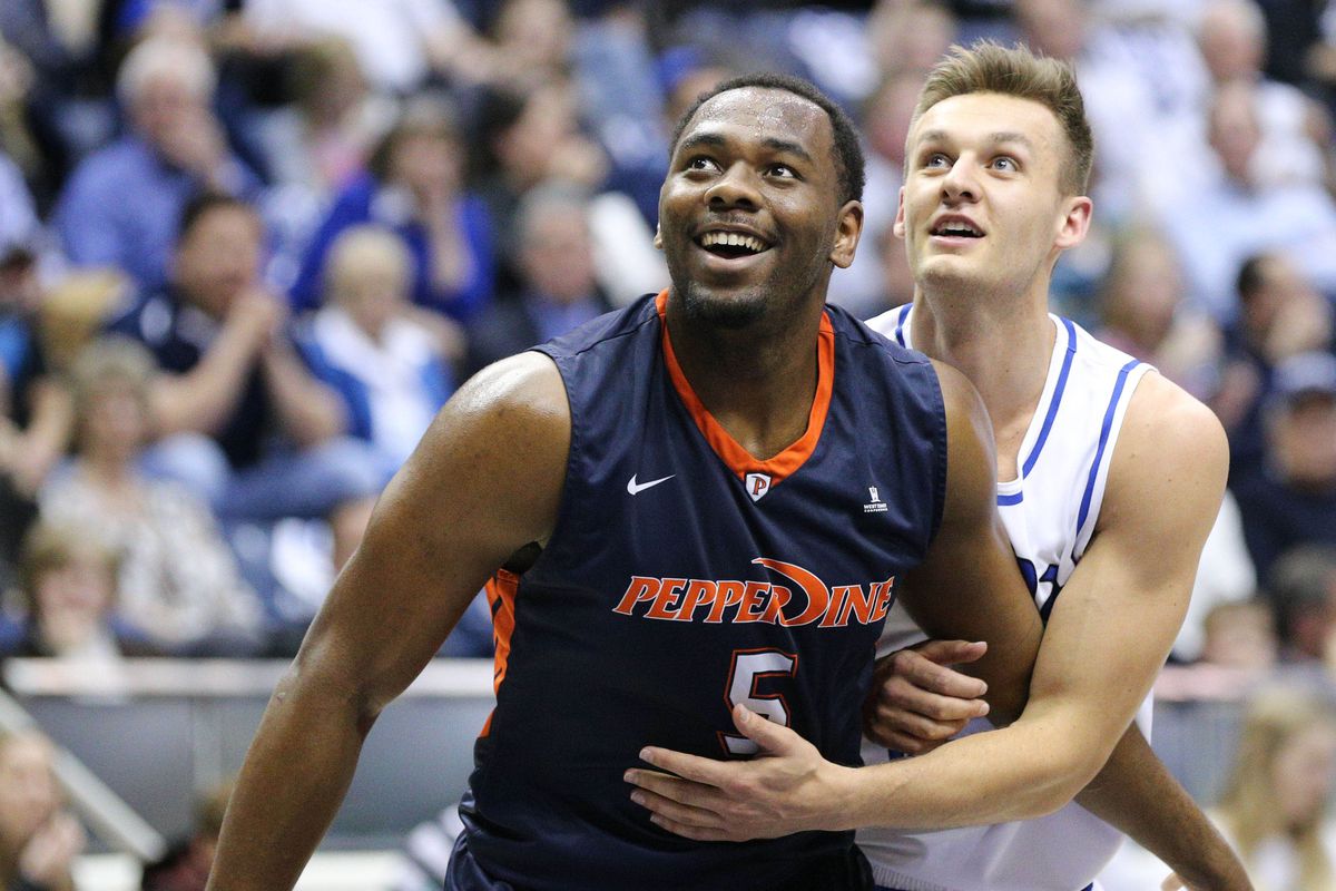 Pepperdine's Stacy Davis and BYU's Kyle Collinsworth, probably happy because they made the team of the week again.