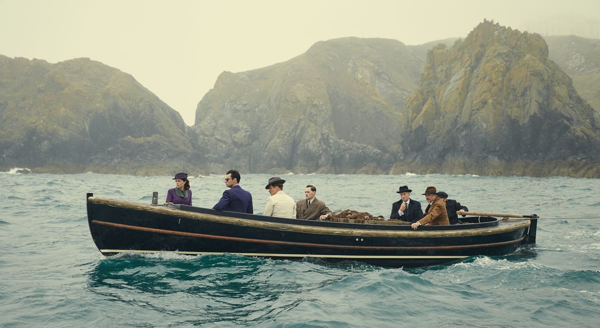 The characters of And Then There Were None set out for the island in a boat.  