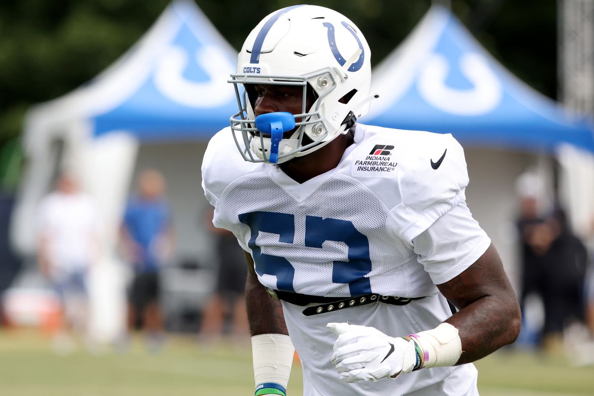 Indianapolis Colts Training Camp Practice With Carolina Panthers