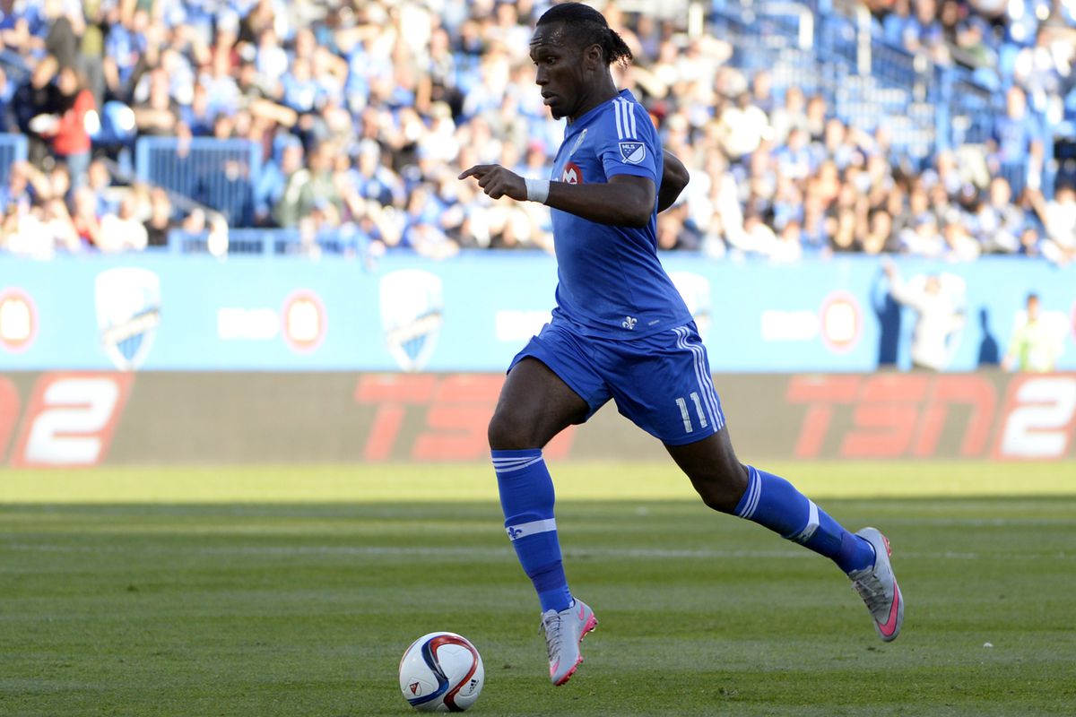 Drogba sets himself up for a shot in IMFC's 2-0 win versus DC United on Saturday.